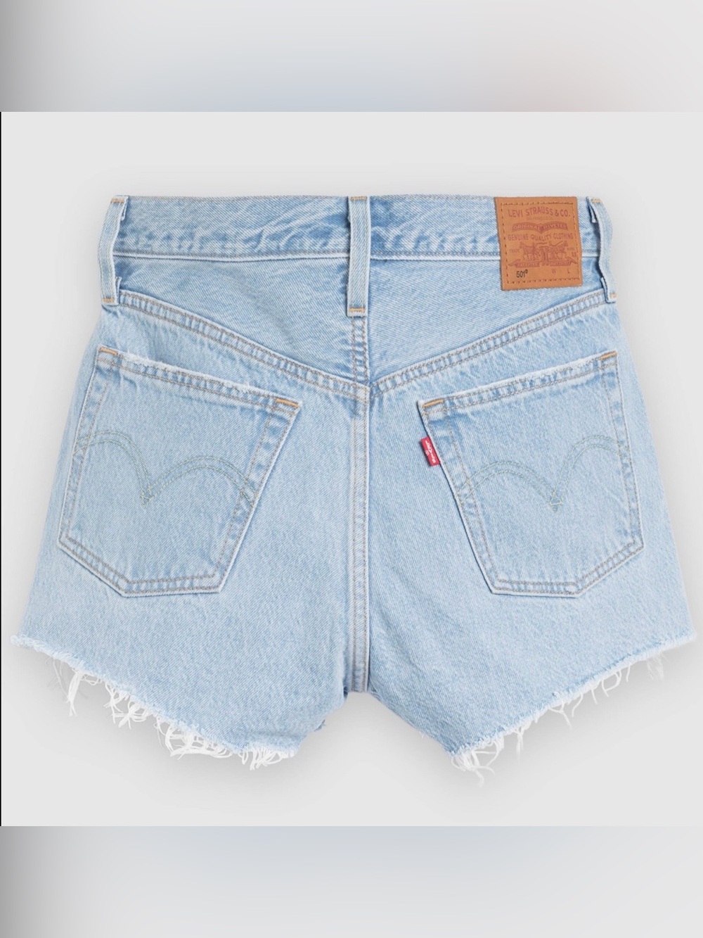 VTG Levi’s Premium Quality Clothing 501 Light Wash Mini Shorts Size 27 - Picture 1 of 10